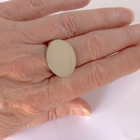 SOLID metal ring Circa 80’s/90’s UNISEX - Picture 7 of 9